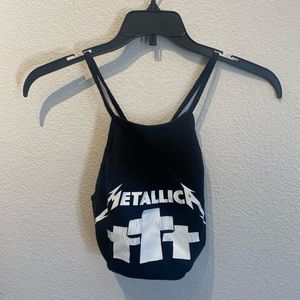 Metallica crop top